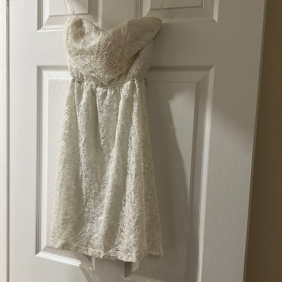Embroidered crochet minidress XS - Picture 1 of 3